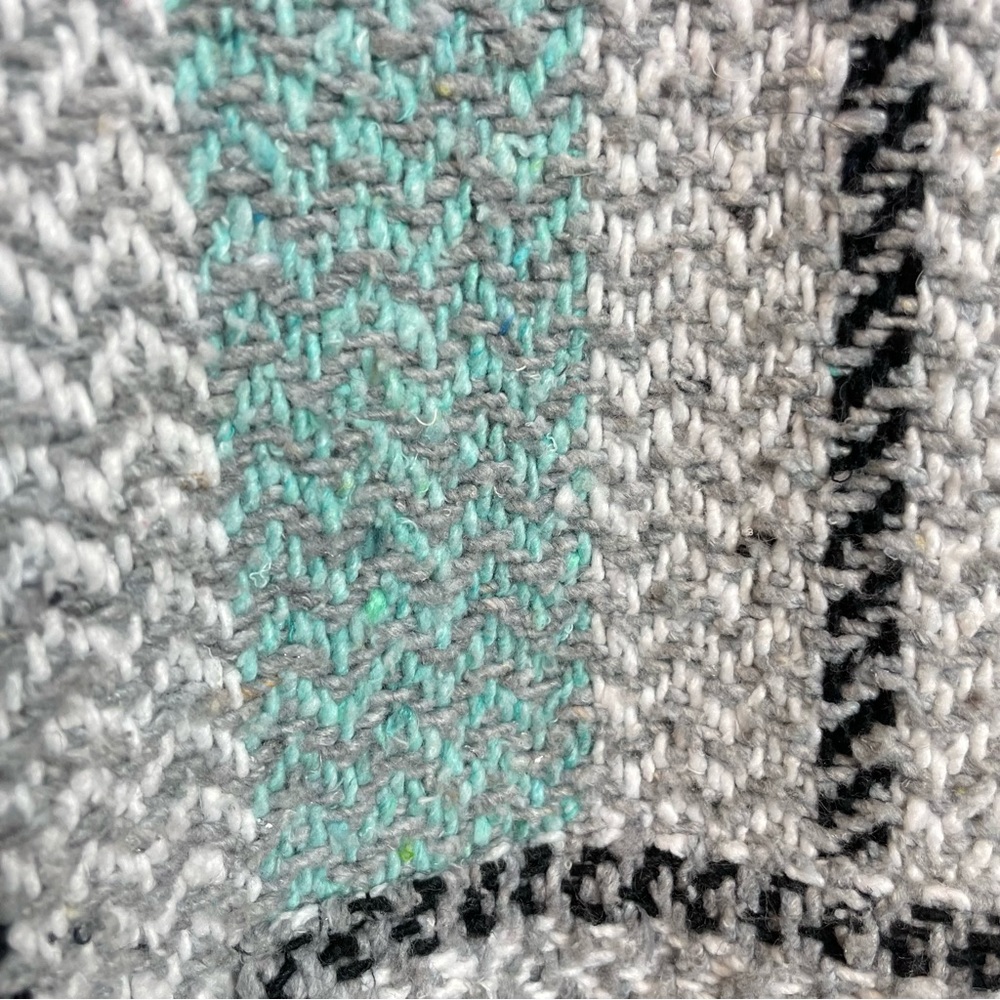 Baja Joe Beach Hoodie Sweater Mint & White Stripe Large - Picture 6 of 8